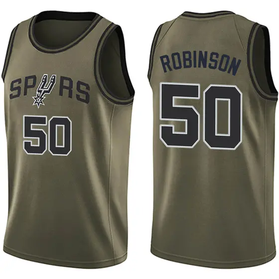 Big & Tall Men's David Robinson San Antonio Spurs Nike Swingman Green ...