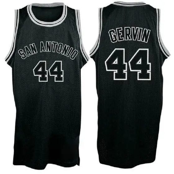 Big & Tall Men's George Gervin San Antonio Spurs Nike Authentic Black Jersey  - Icon Edition