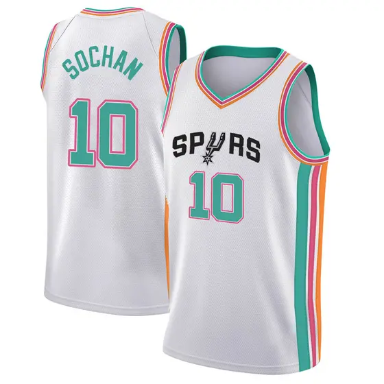 San Antonio Spurs Men's Nike 2022 Classic Edition Jeremy Sochan Swingman Jersey