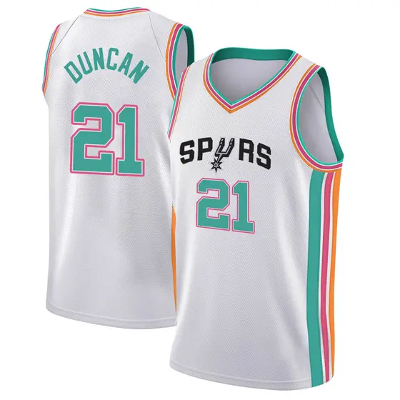 Mitchell & Ness Men's Tim Duncan San Antonio Spurs Authentic Jersey - White