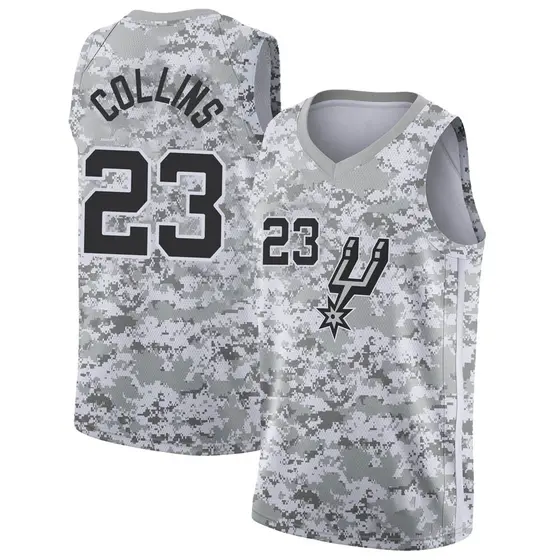 Big & Tall Men's Zach Collins San Antonio Spurs Nike Swingman White 2021/22  City Edition Jersey