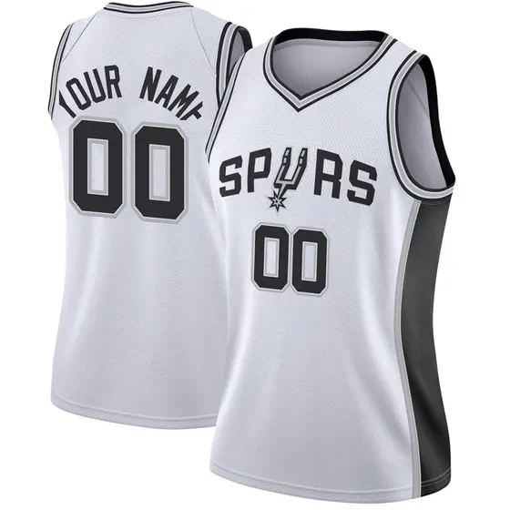 San Antonio Spurs Nike Swingman Custom Jersey Black - Icon Edition