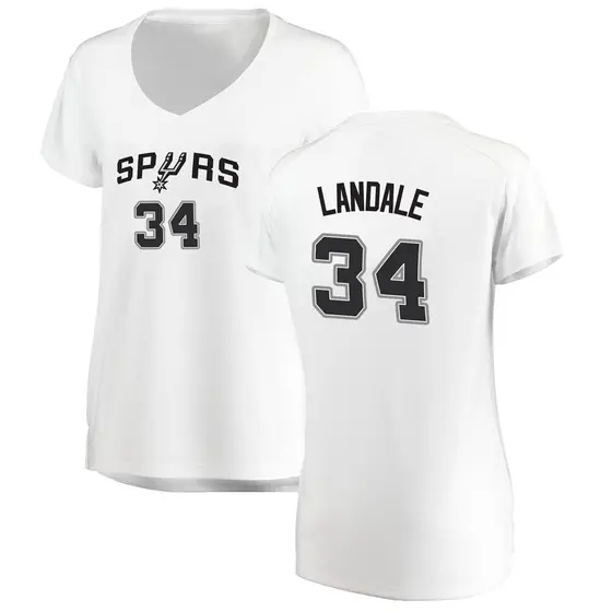 San Antonio Spurs Jock Landale #34 Nba Basketball City Brandedition White  Jersey Gift For Spurs Fans - Bluefink