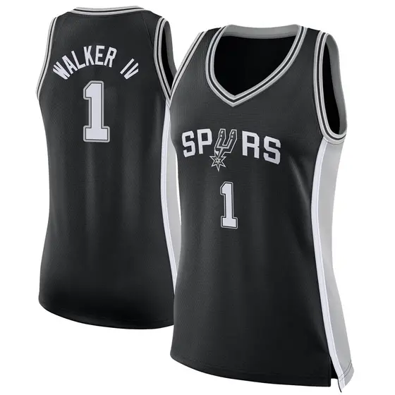 Women's Lonnie Walker IV San Antonio Spurs Nike Swingman Black Jersey ...