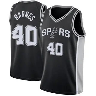 Youth Harrison Barnes San Antonio Spurs Nike Swingman Black Jersey - Icon Edition