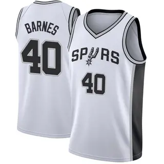 Youth Harrison Barnes San Antonio Spurs Nike Swingman White Jersey - Association Edition