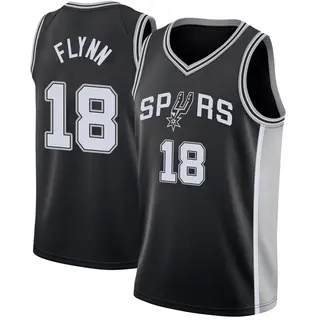 Youth Malachi Flynn San Antonio Spurs Nike Swingman Black Jersey - Icon Edition