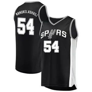 Big & Tall Men's Sandro Mamukelashvili San Antonio Spurs Nike Swingman  Green Salute to Service Jersey