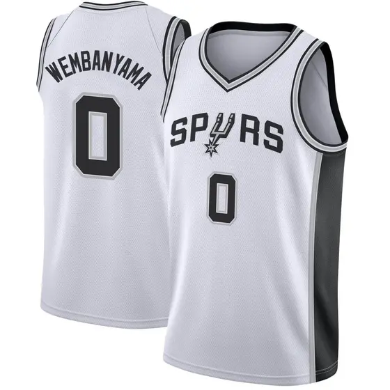 Youth Nike Victor Wembanyama Black San Antonio Spurs Swingman Jersey - Icon Edition Size: Medium